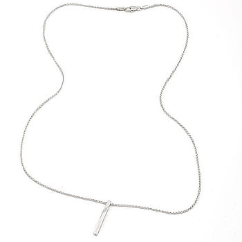 9ct white gold 3g 18 inch Pendant with chain